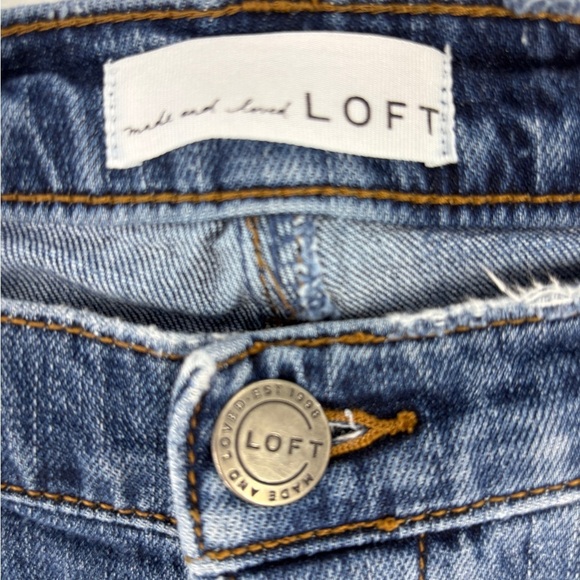 LOFT Mid-Wash Ankle Jeans - Picture 2 of 11